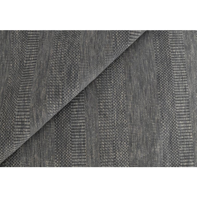 10' x 14' Savannah Hand Knotted Modern Grey Wool & Silk Rug For Sale - Image 15 of 18