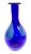 1970’s Harkness Hand Blown Cobalt Blue Glass Vase For Sale - Image 13 of 13