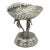 Contemporary Decorative Nautical Silver Plated Seahorse Clamshell Pedestal Compote Candy Dish For Sale