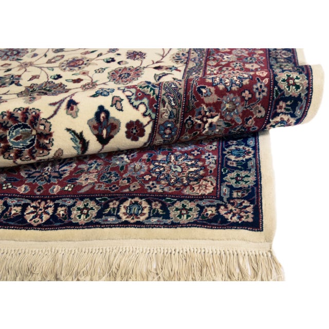 Traditional Mansour Persian Handwoven Tabriz Rug - 6′ × 9′3″ For Sale - Image 3 of 7