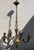 Louis XV style brass chandeliers 5 lights, dimensions: height 75, width and depth 45. European Plug (up to 250V).The...