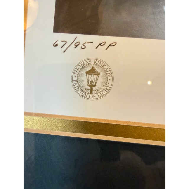 Thomas Kinkade "Foothill Holiday Gathering" Limited Edition 67/95 Print, Framed For Sale - Image 4 of 12