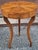 A Biedermeier Style Walnut Tripod Single Drawer Candle or Stand Side Table Dimensions: 14.75" in width, 14.75" in depth...