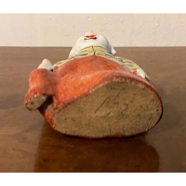 Antique 19th Century Chinese Export Porcelain Ho Ho Boy Joss Stick Figure for Incense For Sale - Image 12 of 13