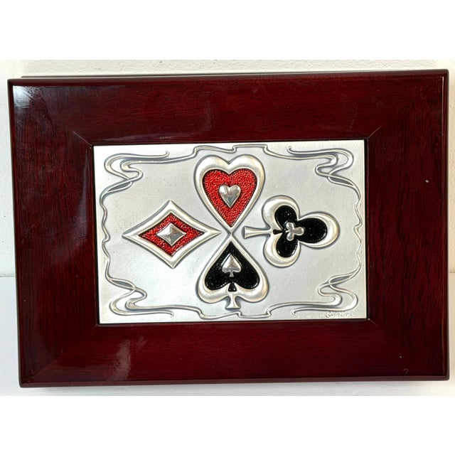 Mid-Century Modern Sterling Silver & Enamel Playing Card Box, Castellini, Italy For Sale - Image 13 of 18