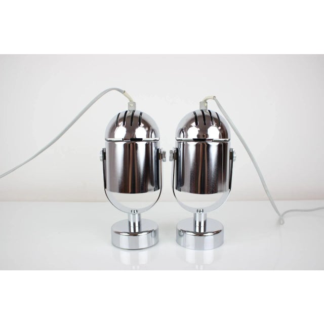Metal Wall Lamps by Stanislav Indra, 1970s, Set of 2 For Sale - Image 7 of 13