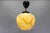 Art Deco Ivory and Brown Marbled Glass Pendant Light, Germany, 1930s For Sale - Image 15 of 18