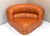1970s Corner Lounge Chair in Cognac Leather by Rossi Di Albizzate, Italy, 1970s For Sale - Image 5 of 8