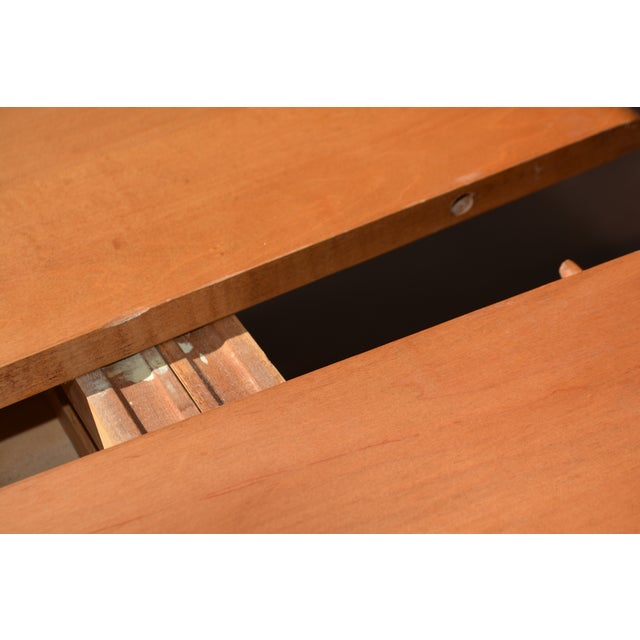 Vintage Watertown Slide Mid Century Maple Wood Extending Drop Leaf Dining Table W/ 3 Leaves For Sale - Image 9 of 15