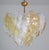 1970s Art Deco Amazing Large Size Murano Glass Clear and Orange Leaves Chandelier For Sale - Image 4 of 12