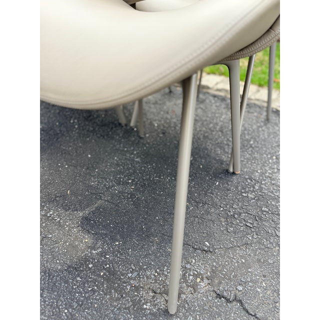 Set of 6 Leather Nice Armchairs by GamFratesi for Poltrona Frau For Sale In Washington DC - Image 6 of 12