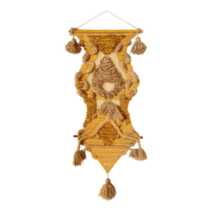 Don Freedman Fiber Wall Art Tapestry Sculpture Signed 1976 Original, 6 Feet Tall