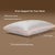 Traditional Plush Firm White Duck Feather/ Down Pillow with Cotton Shell, Queen For Sale - Image 3 of 7