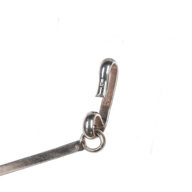 Nora Nelson Navajo Sterling and turquoise pendant necklace For Sale In Austin - Image 6 of 9