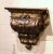 Display a bust or a vase on this elegant antique wall corbel; crafted in Italy, circa 1760, the large gilt wood wall...