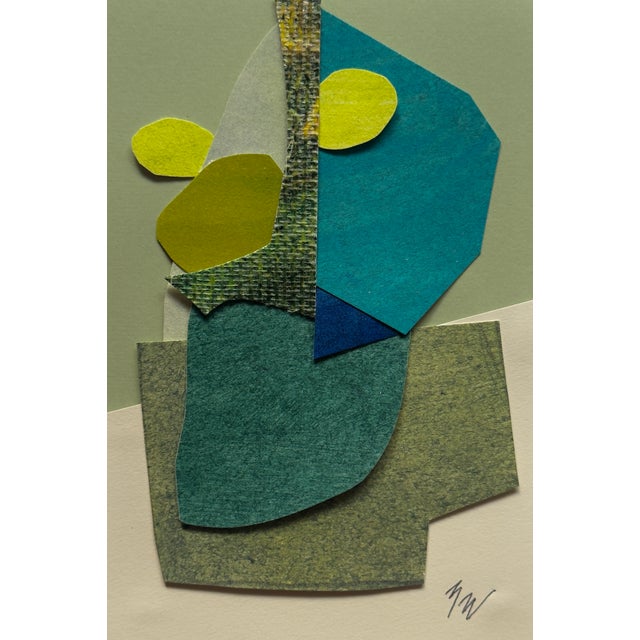 "Petal 7" Original Mixed-Media Collage on Paper by Zac Woodiel For Sale In Little Rock - Image 6 of 11