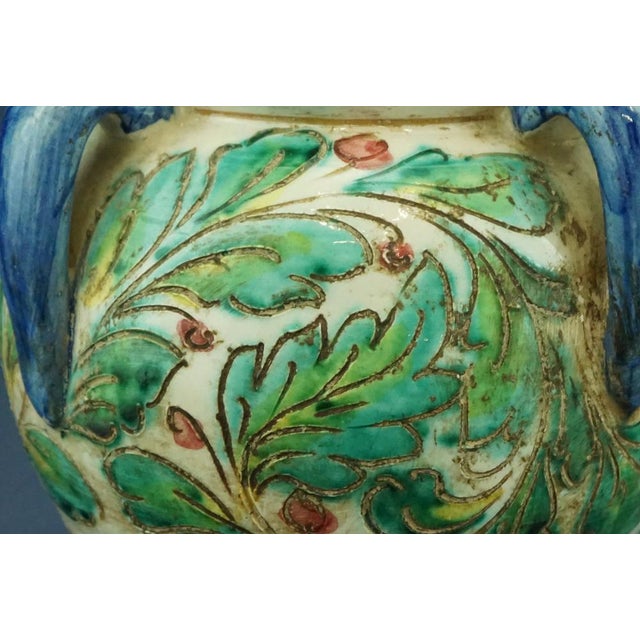 Antique Ceramic Vase with Handles from Fratelli Fanciullacci, 1890s For Sale - Image 17 of 18