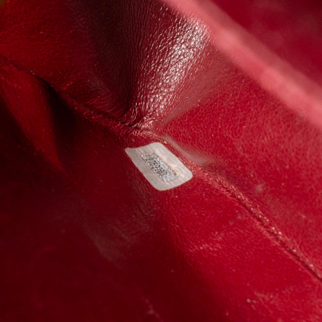 Vintage Chanel 1990s Black Lambskin Leather Quilted XL Jumbo Flap Bag For Sale - Image 10 of 11