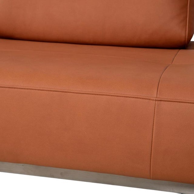 Beige Dono 6100 Leather Corner Sofa in Orange Terracotta from Rolf Benz For Sale - Image 8 of 18