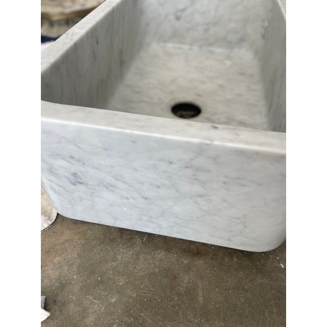 Contemporary Marble Farmhouse Sink by Signature Hardware | Chairish