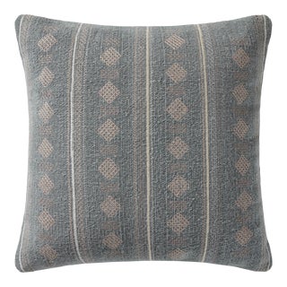 Amber Lewis x Loloi Palomar Denim 22" x 22" Cover Only Pillow For Sale