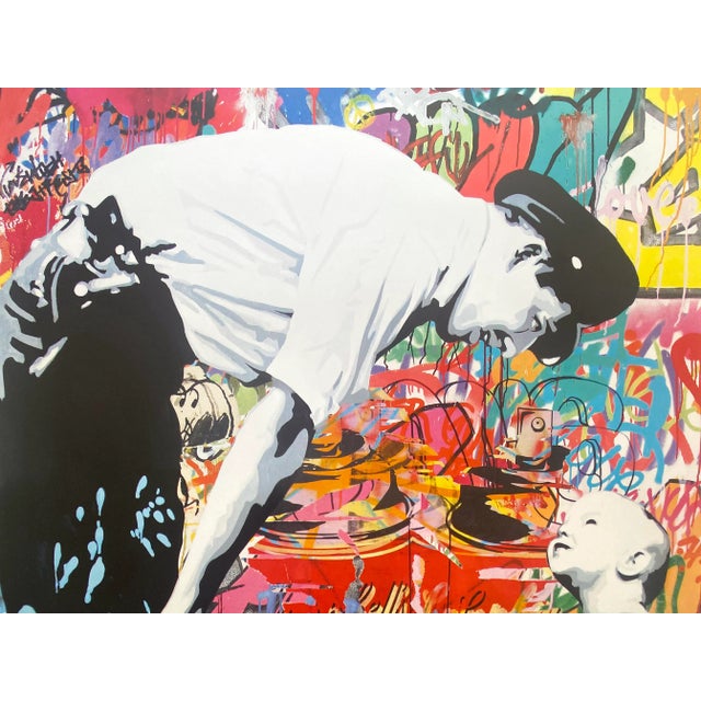 2000 - 2009 Mr. Brainwash " Not Guilty " Authentic Lithograph Print Pop Art Poster For Sale - Image 5 of 13