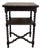 Antique English Flip Top Game Table Barley Twist Side Table Carved Oak C. 1930s For Sale