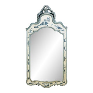 A Vintage 1960s Italian Chinoiserie Pagoda-Shaped Wall Mirror For Sale