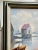 American Sharon Bloom 1992 New England Style Window Scene Framed Oil Painting For Sale - Image 3 of 12