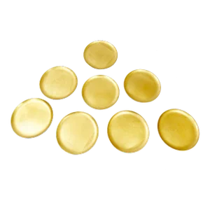 Mid Century Japanese Golden Lacquer Ware Round Plates - Set of 8