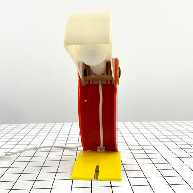 Red Toucan Table Lamp attributed to Timer Ferrari, 1960s For Sale - Image 8 of 10