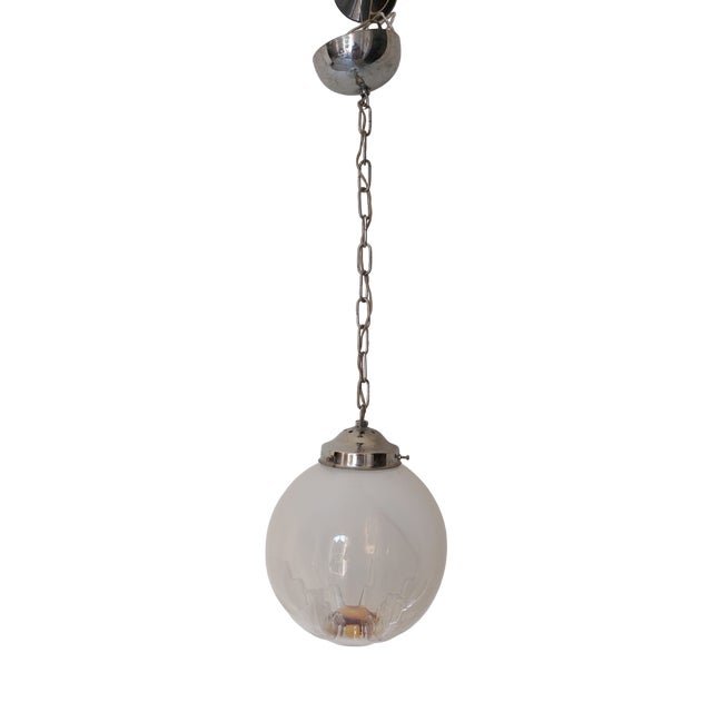 Mid-Century Modern Pendant Light in Murano Glass from AV Mazzega, 1970 For Sale