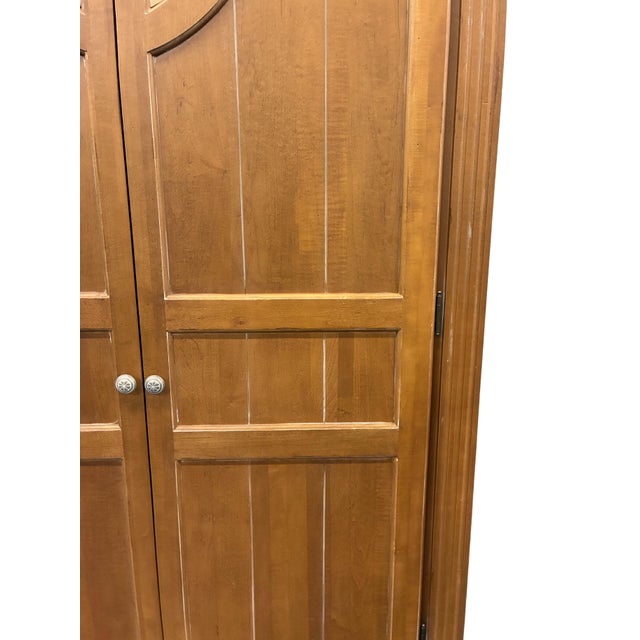 Rare 1990s Ethan Allen Swedish Home Collection Gustavian Armoire For Sale - Image 10 of 12