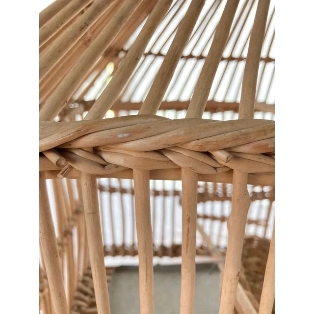 1980s French Woven Reed Birdcage For Sale - Image 5 of 6