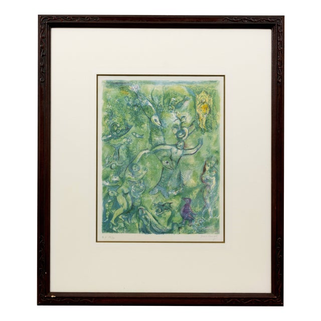 Marc Chagall, Abdullah Discovered before Him\., from the Arabian Nights, 1948, Lithograph For Sale