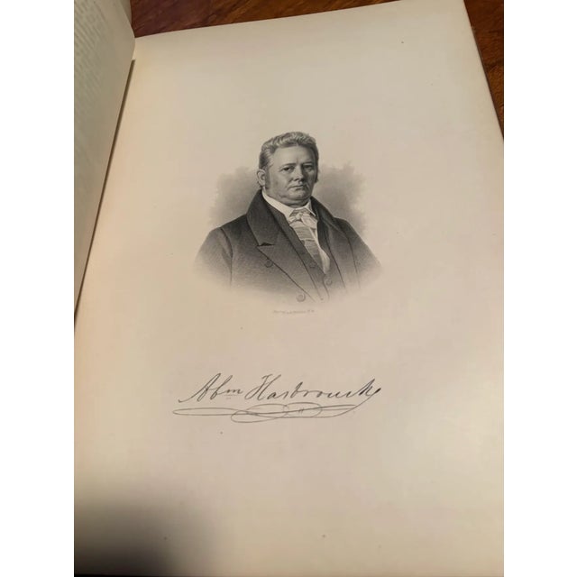 Antique Hardcover Book “History of Ulster County, New York” With Leather Binding and Textile cover. Published 1880 by...