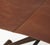 Mid-Century Modern Sutton 23.5 in. W Rectangular Leather and Wood Folding Accent Stool, Brown For Sale - Image 3 of 8
