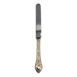 French Odiot Demidoff .950 Sterling Silver and Stainless Steel Dinner Knife For Sale