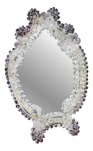 Vintage Murano Glass Mirror, Italy, 1970s