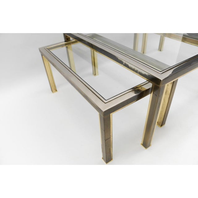 Vintage French Nesting Tables, 1970s, Set of 3 For Sale - Image 6 of 17