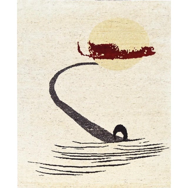 Handmade Modern Wool Rug. 09'02" X 12'02" For Sale - Image 9 of 9