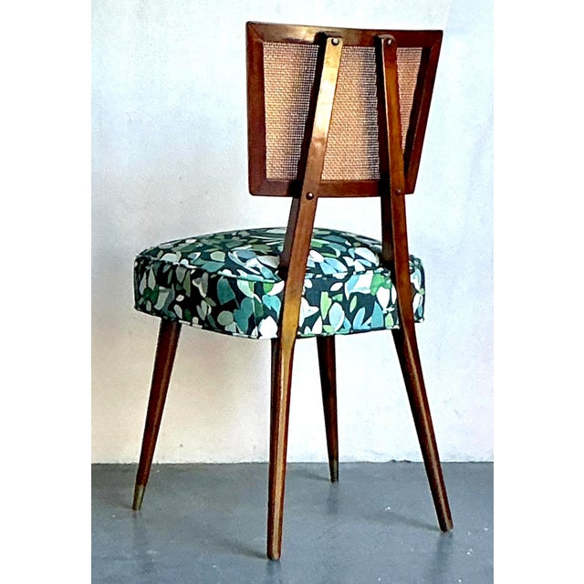 Vintage Boho MCM Cane Dining Chair For Sale - Image 4 of 12