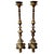 Baroque A Pair of Early 18th-Century Brass Altar/Mantel Candle Holders For Sale - Image 3 of 11