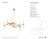 Modern Visual Comfort Brenta Grande Chandelier in Hand Rubbed Antique Brass For Sale - Image 3 of 3