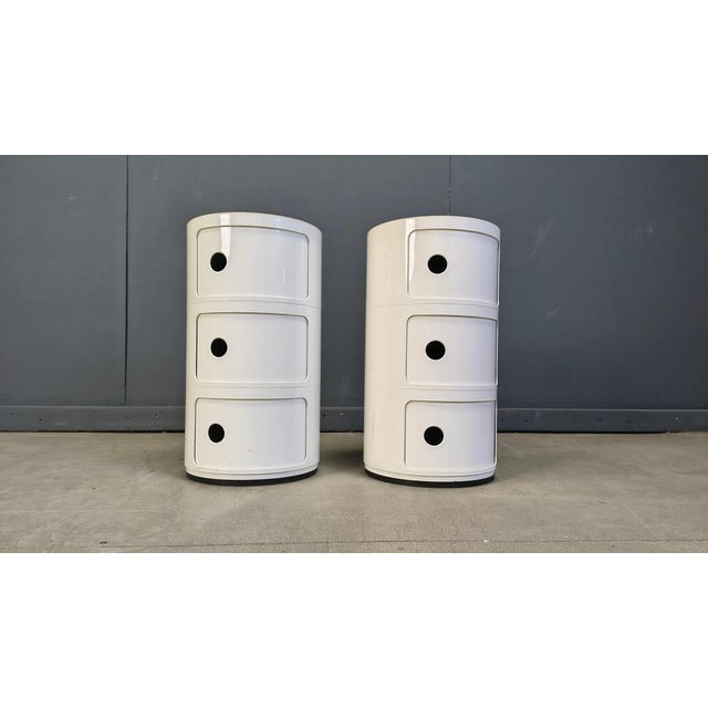 Plastic Side Cabinets by Anna Castelli Ferrieri for Kartell, Italy, 1960s, Set of 2 For Sale - Image 7 of 10