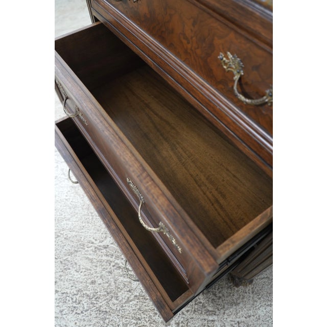 Jeffco Continental Style Walnut Butlers Desk Chest For Sale - Image 4 of 12