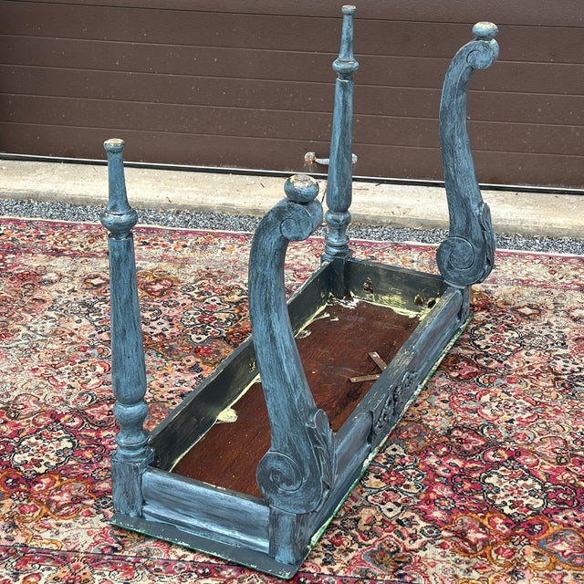 Antique Hand Painted French Console Table For Sale - Image 10 of 12