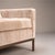 Metal Florence Knoll Settee Loveseat in Limani Mohair & Brushed Bronze For Sale - Image 7 of 8