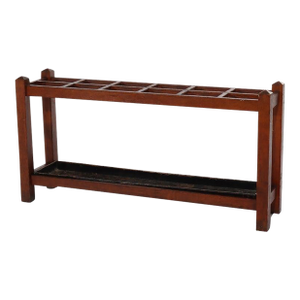 Oversized Antique Stickley School Arts & Crafts Oak Umbrella Stand C1920
