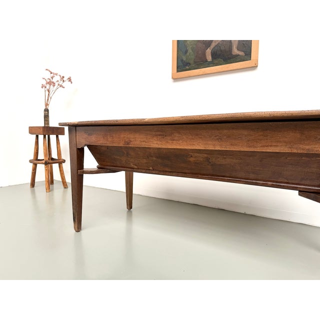 Wood Farmhouse Table in Oak, France, 1920 For Sale - Image 7 of 18